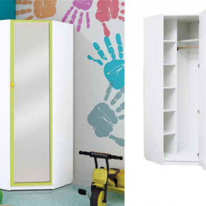 Шкаф угловой ''Радуга'' с зеркалом